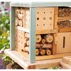 LUXUS-INSEKTENHOTELS Insect Hotel with Stand "Cube Friendly Owl Inn"