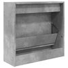 vidaXL Shoe Cabinet Concrete Grey 60x21x57 cm Engineered Wood