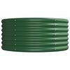 vidaXL Garden Raised Bed Galvanised Steel 368x80x36 cm Green