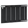 vidaXL Garden Gate 100 x 60 cm WPC and Aluminium Black