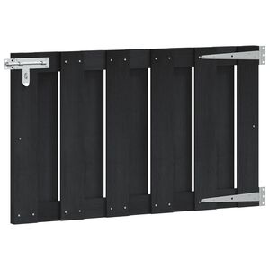 vidaXL Garden Gate 100 x 60 cm WPC and Aluminium Black
