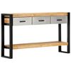 vidaXL Console Table 130x30x76 cm Solid Mango Wood