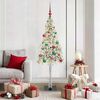 vidaXL Christmas Tree with 150 LEDs White 150 cm PE and Steel