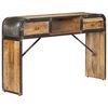 vidaXL Sideboard | Natural Wood | Solid Mango Wood and Iron | Medium | Sideboard