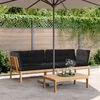 vidaXL Garden Pallet Corner Sofas 2 pcs with Cushions Solid Wood Acacia