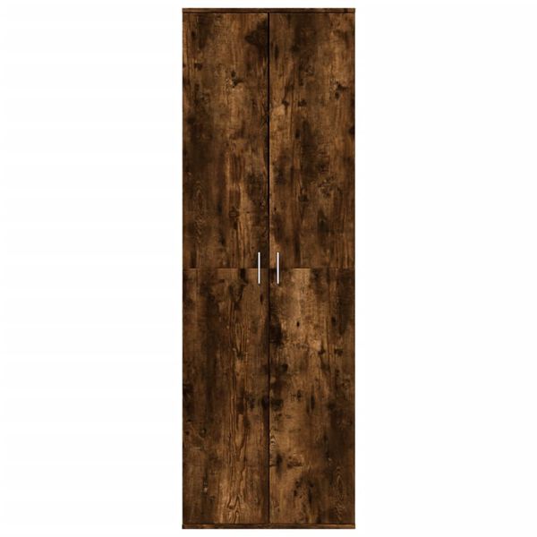 vidaXL Highboard Smoked Oak 60x35x180 cm Engineered Wood