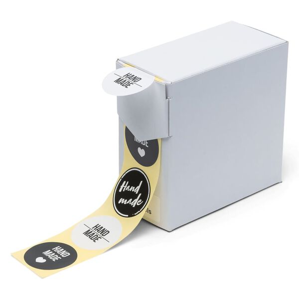 rillprint Gift Stickers 250 pcs x 4 rolls Black and White