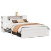 vidaXL Bookcase Bed without Mattress White 140x190cm Solid Wood Pine