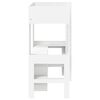 vidaXL Loft Bed Frame with Desk White 75 x 190 cm Engineered Wood