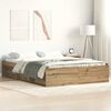 vidaXL Bed Frame without Mattress Artisan Oak 140x200cm Engineered Wood