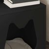 vidaXL Cat House Black 42.5 x 40 x 53.5 cm Engineered Wood