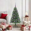 vidaXL Artificial Christmas Tree with 150 LEDs with Stand Green 120 cm