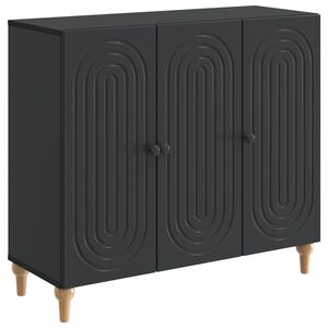 vidaXL Sideboard Black 89 x 34.5 x 80 cm Engineered Wood