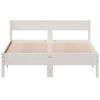 vidaXL Bed Frame without Mattress White 140x190 cm Solid Wood Pine