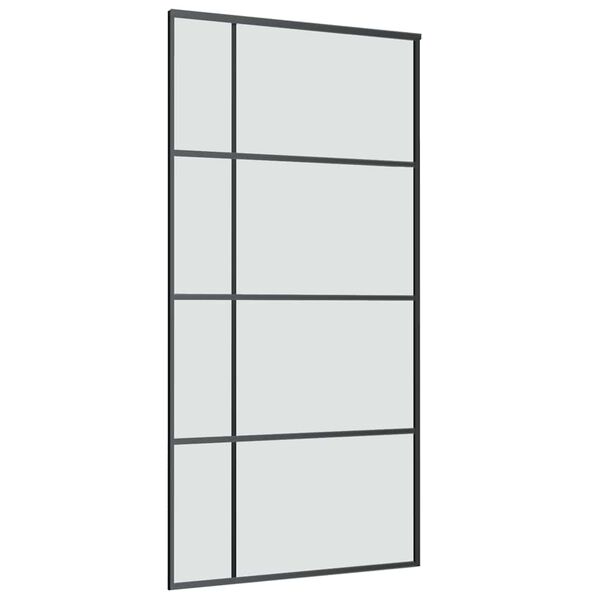 vidaXL Sliding Door with Hardware Set 102,5x205 cm ESG Glass&Aluminium