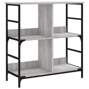 vidaXL Bookshelf Grey Sonoma 78.5x33x82 cm Engineered Wood