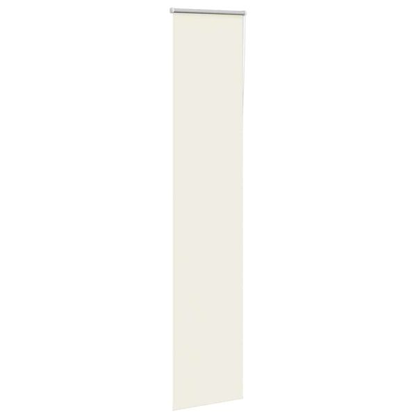 vidaXL Roller Blind Blackout Off White 45x230 cm Fabric Width 40.7 cm Polyester