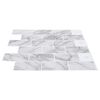 vidaXL Subway Tile 10 pcs White Marble 30.5 x 30.5 cm