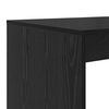 vidaXL Desk with Shelf Black Oak 108 x 55 x 103.5 cm Engineered Wood