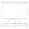 vidaXL Kids Bed Frame White 70x140 cm Solid Wood Pine