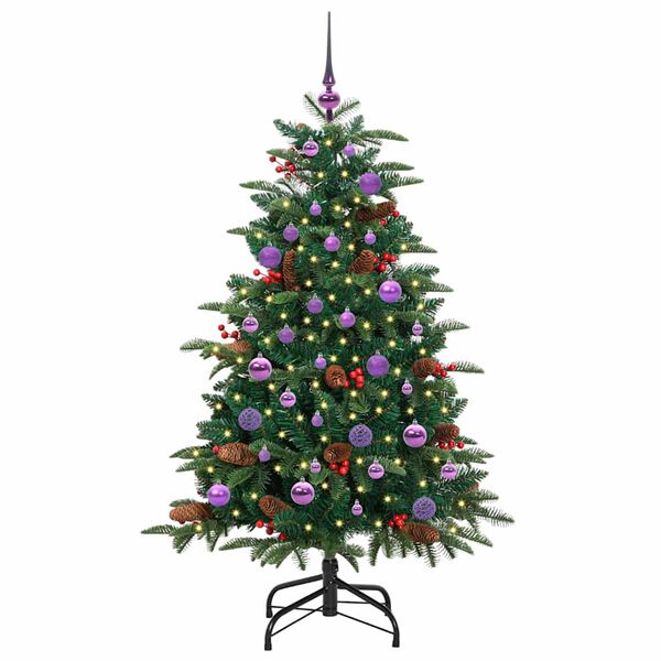 vidaXL Artificial Christmas Tree with 150 LEDs with Stand Green 150 cm