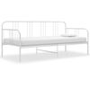 vidaXL Sofa Bed Frame without Mattress White Metal 90x200 cm