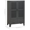 vidaXL Industrial Storage Chest Anthracite Metal