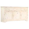 vidaXL Sideboard White 160x40x80 cm Solid Mango Wood