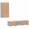 vidaXL TV Cabinet Set with Drawer FLORIN Concrete Grey Engineered Wood