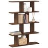 vidaXL Wall Cube Shelf 12 Compartments Brown Oak Engineered Wood