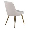 Venture Home Dining Chairs 2 pcs Velvet Deluxe Velvet Beige and Brass
