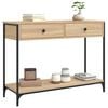 vidaXL Console Table Sonoma Oak 100x34.5x75 cm Engineered Wood