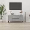 vidaXL TV Cabinet Grey Sonoma 102x44.5x50 cm Engineered Wood