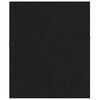 vidaXL 2 Piece Bathroom Furniture Set Black Engineered Wood