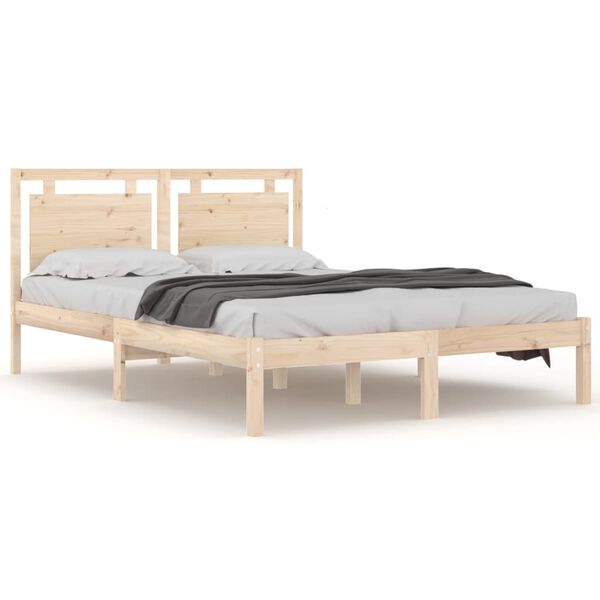 vidaXL Bed Frame without Mattress 200x200 cm Solid Wood