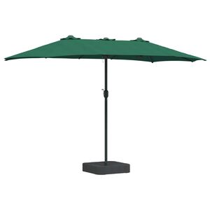 vidaXL Garden Parasol Green 385 x 209 x 244 cm Polyester