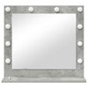 vidaXL Vanity Mirror Rectangular Concrete Grey 60 x 55 x 18 cm