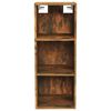 vidaXL Wall Cabinet Smoked Oak 32.5x34.5x90 cm Engineered Wood