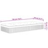 vidaXL Pocket Spring Mattress Medium Plus 90x190 cm Single Size