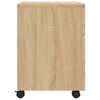 vidaXL Mobile File Cabinet with Wheels Sonoma Oak 45x38x54 cm Engineered Wood