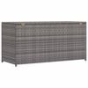vidaXL Garden Storage Box Grey 120x50x60 cm Poly Rattan