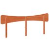 vidaXL Headboard Wax Brown 200 cm Solid Wood Pine