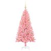 vidaXL Christmas Tree with 150 LEDs with Stand Pink 150 cm PVC