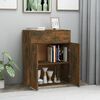 vidaXL Sideboard Smoked Oak 60x30x75 cm Engineered Wood