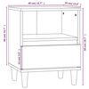 vidaXL Bedside Cabinet High Gloss White 40x35x50 cm