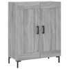 vidaXL Highboard Grey Sonoma 69.5x34x180 cm Engineered Wood