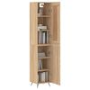 vidaXL Highboard Sonoma Oak 34.5x34x180 cm Engineered Wood