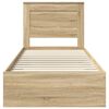 vidaXL Bed Frame with Drawer with Headboard Manual Engineered Wood
