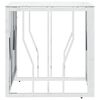 vidaXL Coffee Table Silver 50x50x50 cm Stainless Steel and Glass