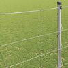 vidaXL Field Fence Silver 25 x 1.6 m Galvanised steel